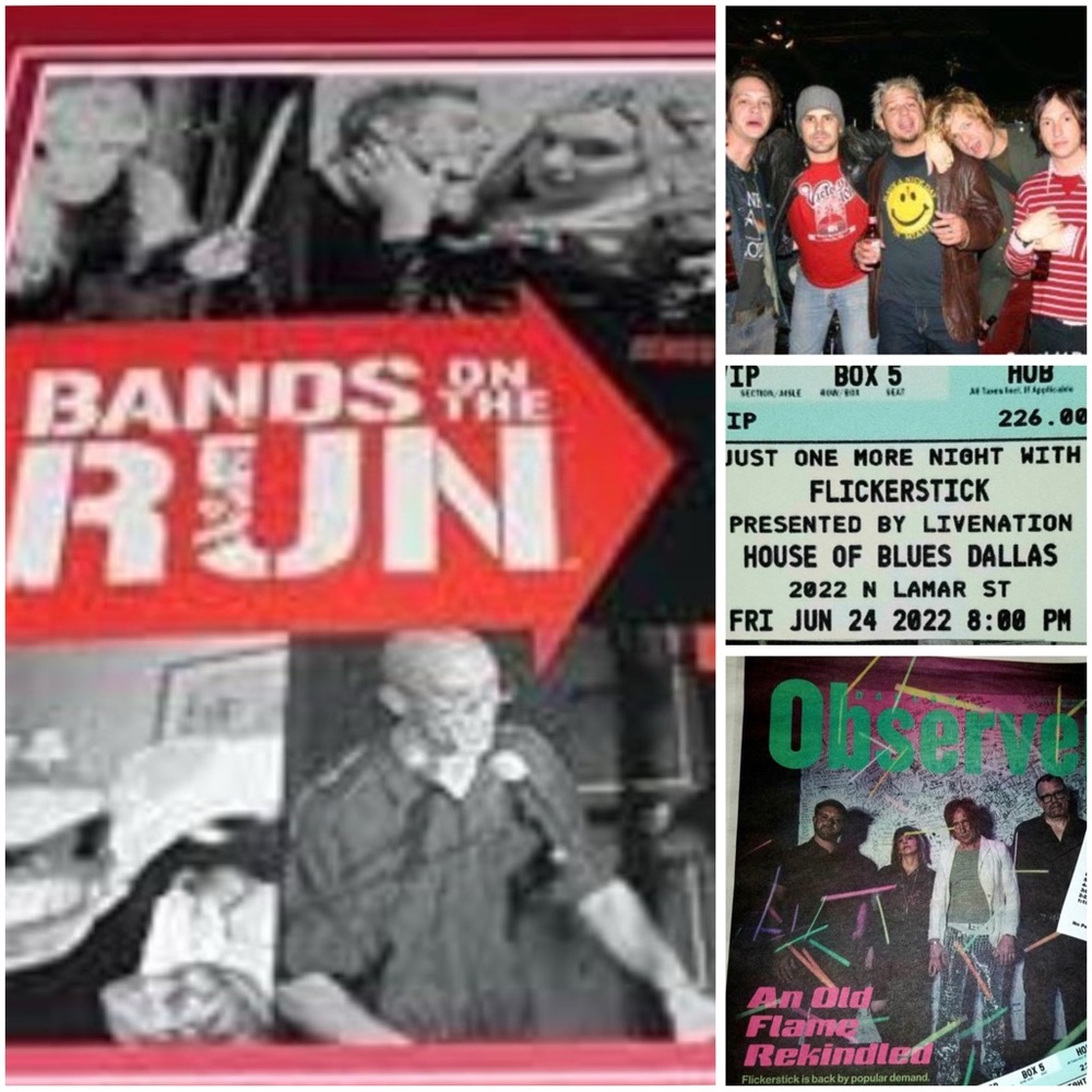 DVD FLICKERSTICK vh1 bands on the run tv full series + Magazine +GIRLS gone wild